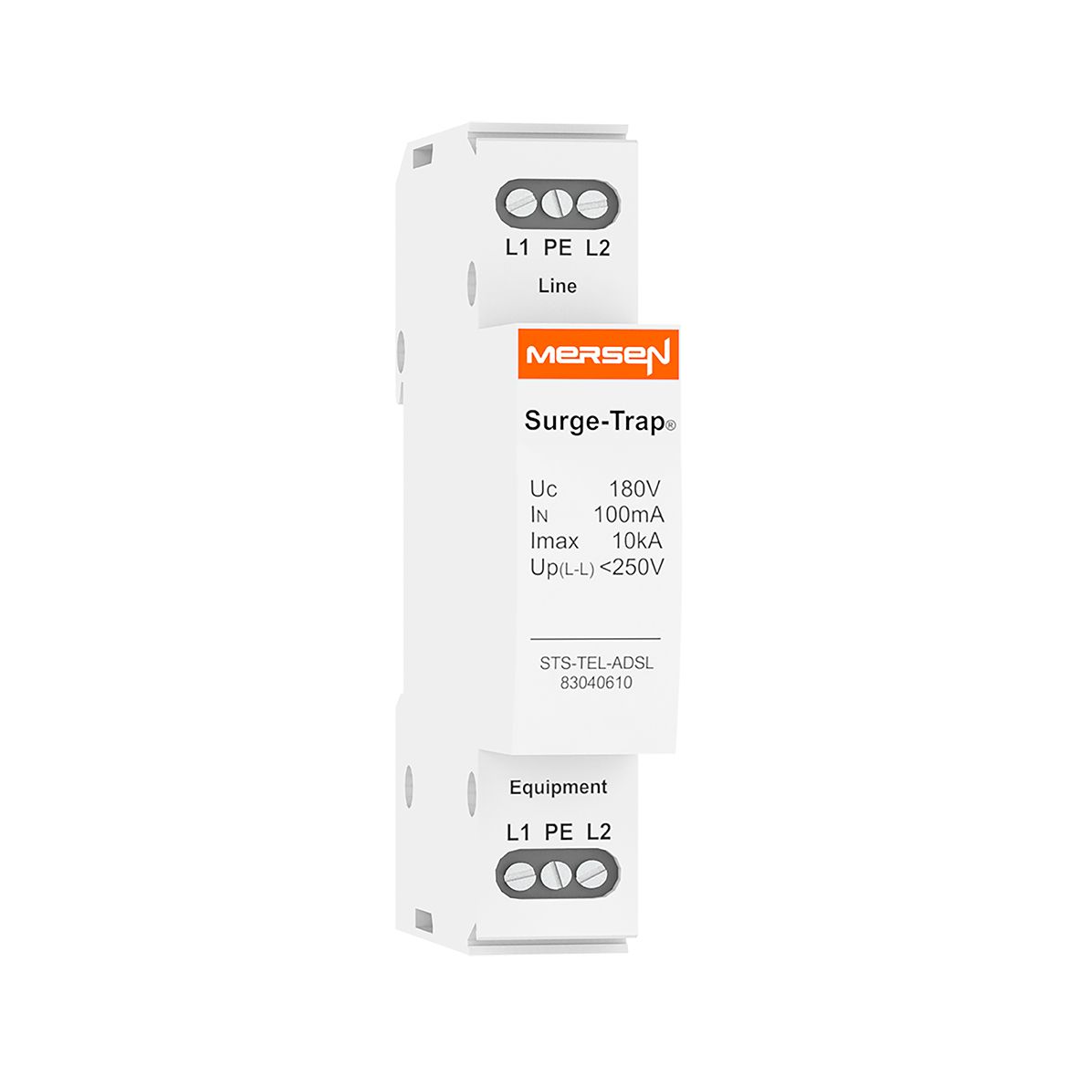 83040610 - SPD for telephone lines ADSL, DIN rail format, ADSL, 10 kA.